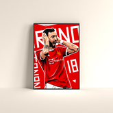 Bruno Fernandes – Manchester United Captain Poster